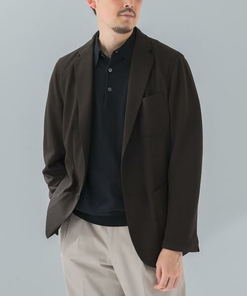 URBAN RESEARCH DOORS / アーバンリサーチ ドアーズ その他アウター | 『イージーケア/速乾』LIFE STYLE TAILOR　メランジニットイージージャケット | 詳細7