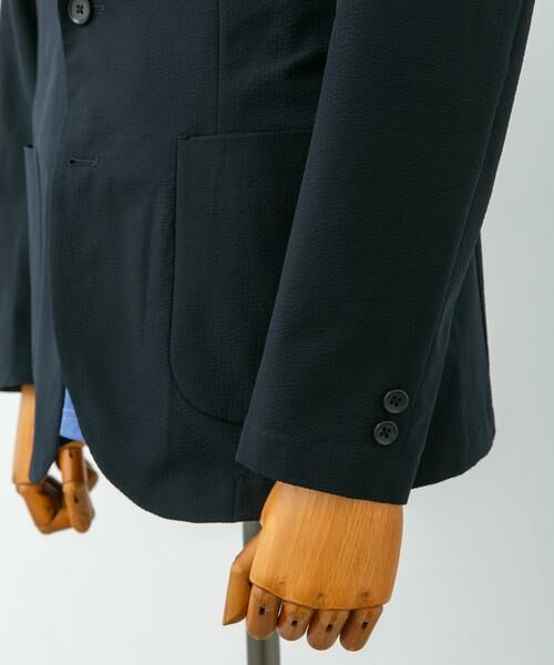 URBAN RESEARCH DOORS / アーバンリサーチ ドアーズ テーラードジャケット | 『イージーケア』LIFE STYLE TAILOR　シアサッカーコンフォータブルジャケット | 詳細19