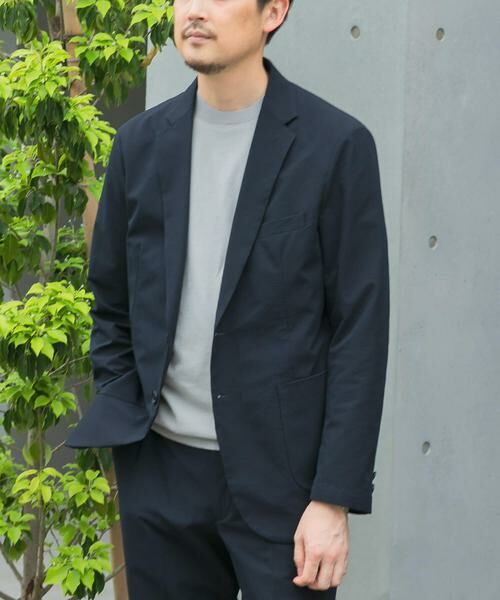 URBAN RESEARCH DOORS / アーバンリサーチ ドアーズ テーラードジャケット | 『イージーケア』LIFE STYLE TAILOR　シアサッカーコンフォータブルジャケット | 詳細4