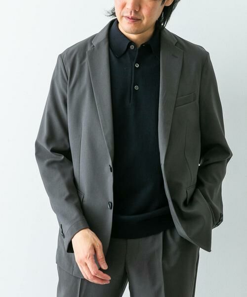 URBAN RESEARCH DOORS/アーバンリサーチ ドアーズ 『イージーケア』LIFE STYLE TAILOR メランジトロストレッチジャケット グレー S URBAN RESEARCH DOORS/アーバンリサーチ ドアーズ 『イージーケア』LIFE STYLE TAILOR メランジトロストレッチジャケット グレー S