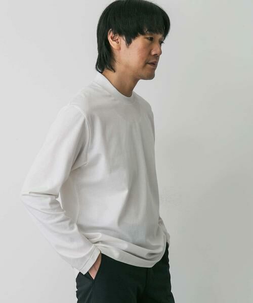 URBAN RESEARCH DOORS / アーバンリサーチ ドアーズ シャツ・ブラウス | LIFE STYLE TAILOR　シルケットポンチストレッチ長袖Tシャツ | 詳細1