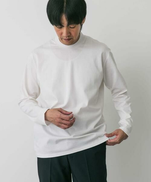 URBAN RESEARCH DOORS / アーバンリサーチ ドアーズ シャツ・ブラウス | LIFE STYLE TAILOR　シルケットポンチストレッチ長袖Tシャツ | 詳細3