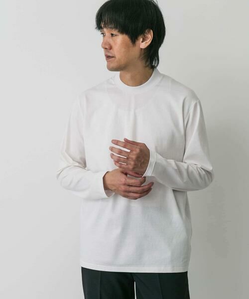 URBAN RESEARCH DOORS / アーバンリサーチ ドアーズ シャツ・ブラウス | LIFE STYLE TAILOR　シルケットポンチストレッチ長袖Tシャツ | 詳細4