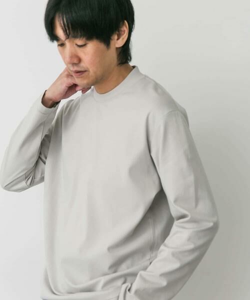 URBAN RESEARCH DOORS / アーバンリサーチ ドアーズ シャツ・ブラウス | LIFE STYLE TAILOR　シルケットポンチストレッチ長袖Tシャツ | 詳細12