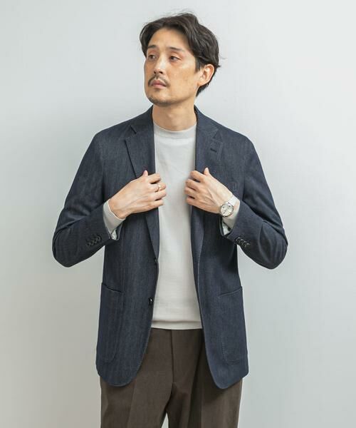 URBAN RESEARCH DOORS / アーバンリサーチ ドアーズ その他アウター | LIFE STYLE TAILOR　デニムライクニットジャケット | 詳細2