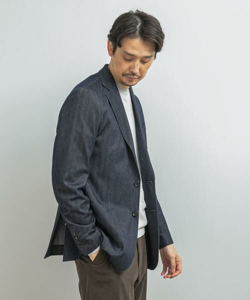 URBAN RESEARCH DOORS / アーバンリサーチ ドアーズ その他アウター | LIFE STYLE TAILOR　デニムライクニットジャケット | 詳細3