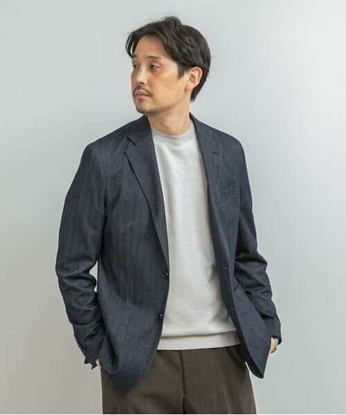 URBAN RESEARCH DOORS / アーバンリサーチ ドアーズ その他アウター | LIFE STYLE TAILOR　デニムライクニットジャケット | 詳細4