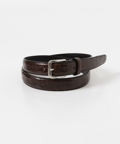 URBAN RESEARCH DOORS / アーバンリサーチ ドアーズ ベルト・サスペンダー | LIFE STYLE TAILOR　エンボスレザーベルト | 詳細1