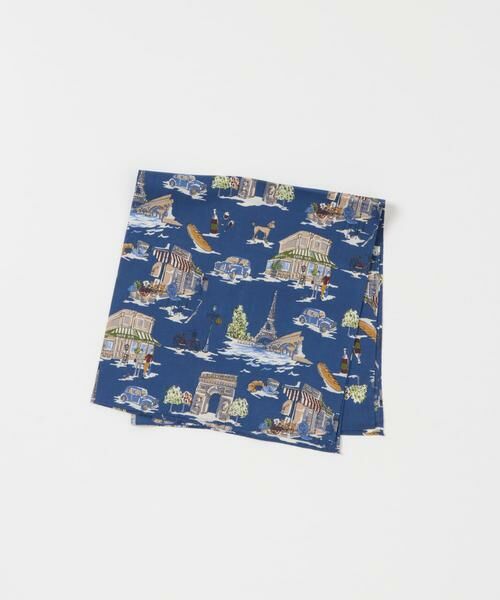URBAN RESEARCH DOORS / アーバンリサーチ ドアーズ ハンカチ | LIFE STYLE TAILOR　モチーフ柄コットンハンカチ | 詳細3