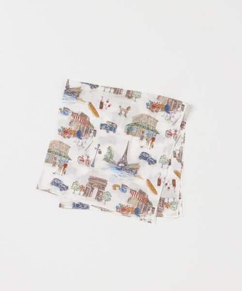 URBAN RESEARCH DOORS / アーバンリサーチ ドアーズ ハンカチ | LIFE STYLE TAILOR　モチーフ柄コットンハンカチ | 詳細7
