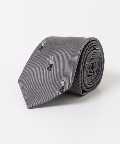 URBAN RESEARCH DOORS/アーバンリサーチ ドアーズ LIFE STYLE TAILOR 25AWゴルフモチーフタイ グレー - URBAN RESEARCH DOORS/アーバンリサーチ ドアーズ LIFE STYLE TAILOR 25AWゴルフモチーフタイ グレー -