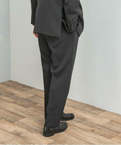 URBAN RESEARCH DOORS / アーバンリサーチ ドアーズ スラックス・ドレスパンツ | LIFE STYLE TAILOR レトロヘリンボンストレッチ2タックパンツ | 詳細4