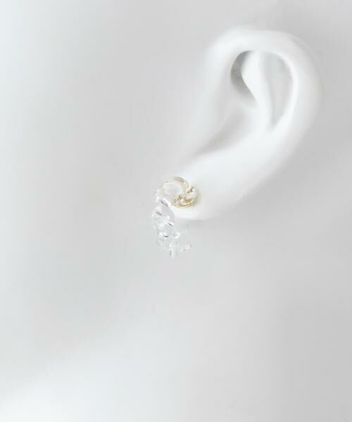 URBAN RESEARCH DOORS / アーバンリサーチ ドアーズ ピアス・イヤリング | 『別注』HARIO Lampwork Factory×DOORS　ネジリスモールピアス | 詳細2