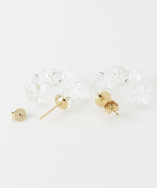 URBAN RESEARCH DOORS / アーバンリサーチ ドアーズ ピアス・イヤリング | 『別注』HARIO Lampwork Factory×DOORS　ネジリスモールピアス | 詳細3