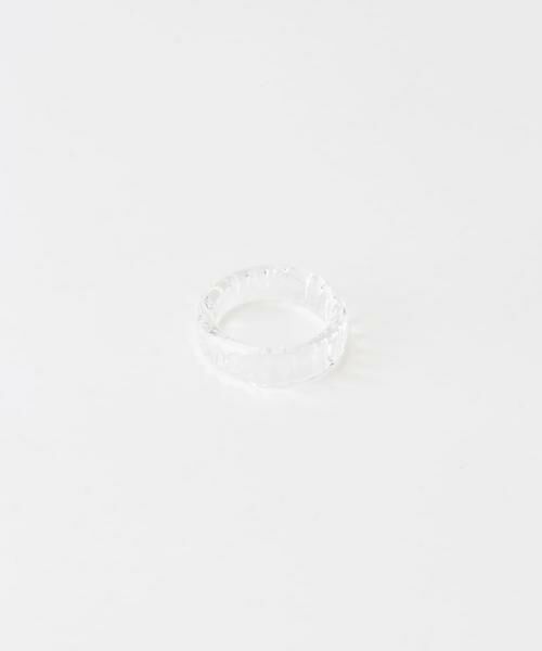 URBAN RESEARCH DOORS / アーバンリサーチ ドアーズ リング | 『別注』HARIO Lampwork Factory×DOORS　スモールアイシクルリング | 詳細1