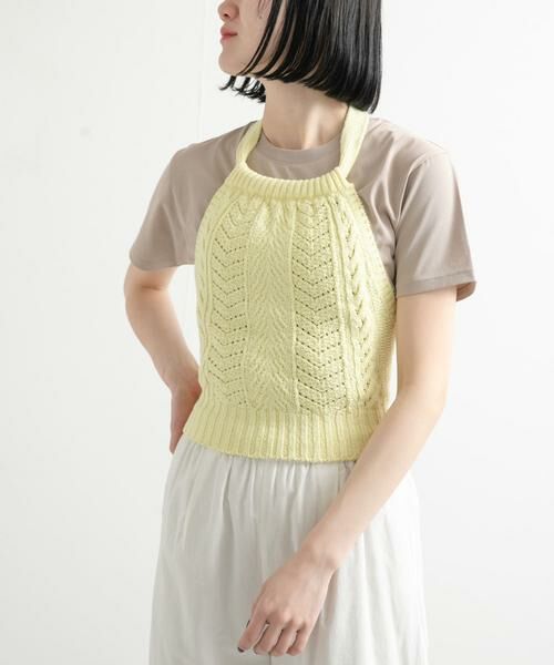 URBAN RESEARCH DOORS / アーバンリサーチ ドアーズ その他トップス | unfil　openworkcableknit top | 詳細1