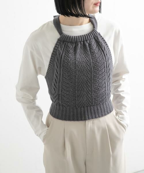 URBAN RESEARCH DOORS / アーバンリサーチ ドアーズ その他トップス | unfil　openworkcableknit top | 詳細6