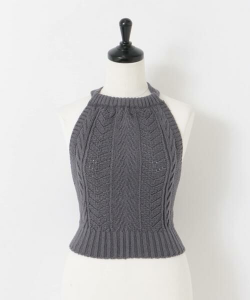 URBAN RESEARCH DOORS / アーバンリサーチ ドアーズ その他トップス | unfil　openworkcableknit top | 詳細8
