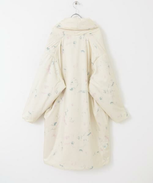 URBAN RESEARCH DOORS / アーバンリサーチ ドアーズ ダウンジャケット・ベスト | mizuiro ind　print batting coat | 詳細4