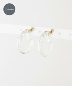 URBAN RESEARCH DOORS / アーバンリサーチ ドアーズ ピアス・イヤリング | 『別注』HARIO Lampwork Factory×DOORS　クォーターサークルピアス