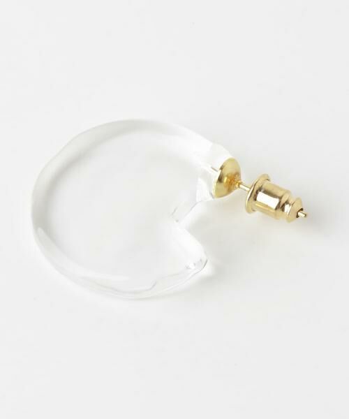 URBAN RESEARCH DOORS / アーバンリサーチ ドアーズ ピアス・イヤリング | 『別注』HARIO Lampwork Factory×DOORS　クォーターサークルピアス | 詳細4