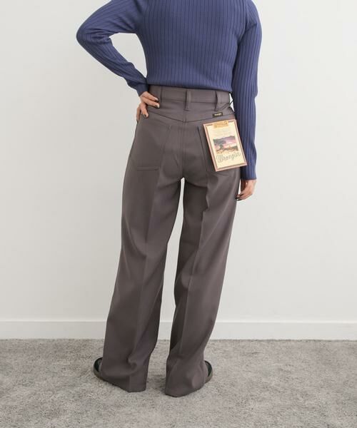 URBAN RESEARCH DOORS/アーバンリサーチ ドアーズ Wrangler ランチャーワイドパンツ グレー S URBAN RESEARCH DOORS/アーバンリサーチ ドアーズ Wrangler ランチャーワイドパンツ グレー S