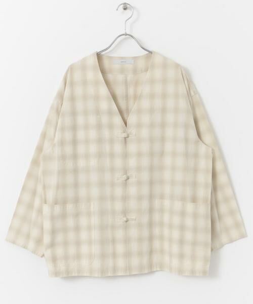URBAN RESEARCH DOORS/アーバンリサーチ ドアーズ ARCHI CHINOISERIE JACKET チェック S URBAN RESEARCH DOORS/アーバンリサーチ ドアーズ ARCHI CHINOISERIE JACKET チェック S