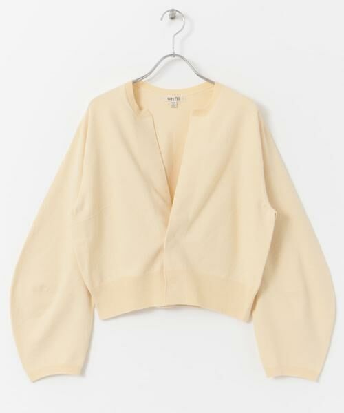 URBAN RESEARCH DOORS / アーバンリサーチ ドアーズ カーディガン・ボレロ | unfil　crew-neck cardigan | 詳細1