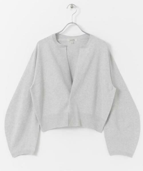 URBAN RESEARCH DOORS / アーバンリサーチ ドアーズ カーディガン・ボレロ | unfil　crew-neck cardigan | 詳細3
