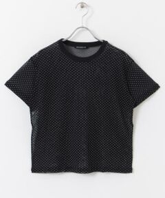 URBAN RESEARCH DOORS / アーバンリサーチ ドアーズ Tシャツ | mizuiro ind　mesh dot crew-neck T-shirts