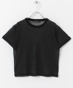 URBAN RESEARCH DOORS / アーバンリサーチ ドアーズ Tシャツ | mizuiro ind　mesh dot crew-neck T-shirts