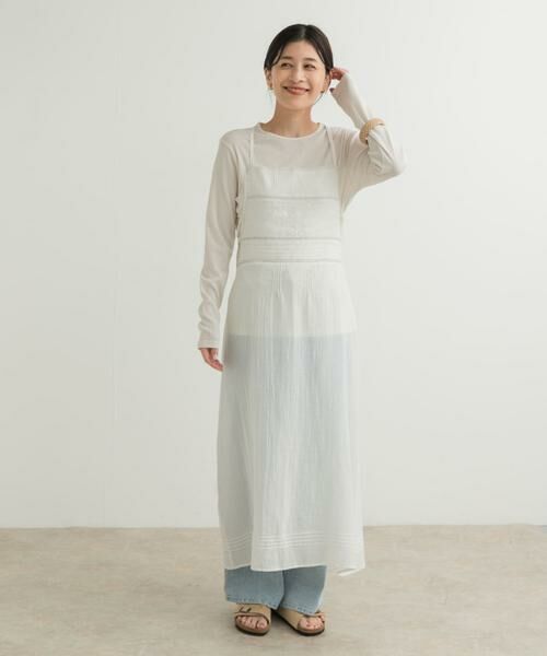 URBAN RESEARCH DOORS / アーバンリサーチ ドアーズ ワンピース | 『別注』olu’ment×DOORS　コットンモス刺繍ワンピース | 詳細10