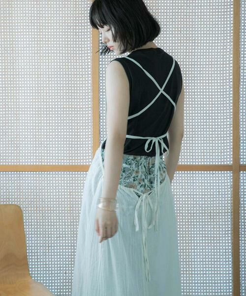 URBAN RESEARCH DOORS / アーバンリサーチ ドアーズ ワンピース | 『別注』olu’ment×DOORS　コットンモス刺繍ワンピース | 詳細13