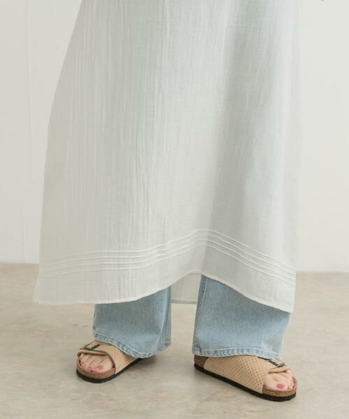 URBAN RESEARCH DOORS / アーバンリサーチ ドアーズ ワンピース | 『別注』olu’ment×DOORS　コットンモス刺繍ワンピース | 詳細4