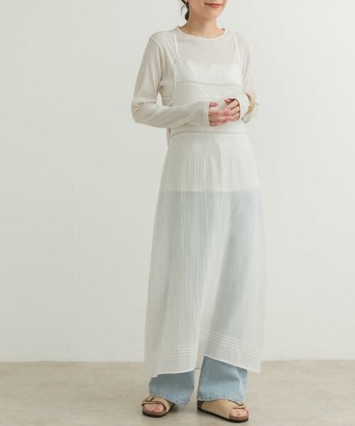 URBAN RESEARCH DOORS / アーバンリサーチ ドアーズ ワンピース | 『別注』olu’ment×DOORS　コットンモス刺繍ワンピース | 詳細5