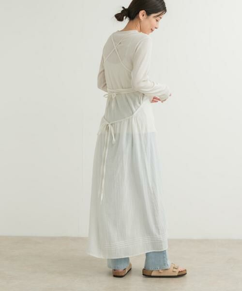 URBAN RESEARCH DOORS / アーバンリサーチ ドアーズ ワンピース | 『別注』olu’ment×DOORS　コットンモス刺繍ワンピース | 詳細8