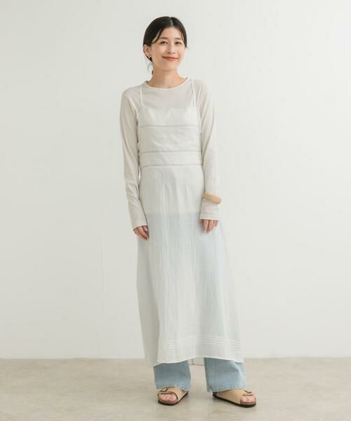 URBAN RESEARCH DOORS / アーバンリサーチ ドアーズ ワンピース | 『別注』olu’ment×DOORS　コットンモス刺繍ワンピース | 詳細9