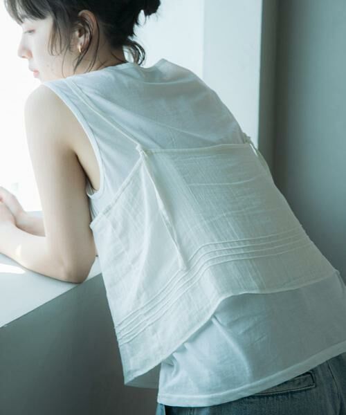 URBAN RESEARCH DOORS / アーバンリサーチ ドアーズ キャミソール・チューブトップ | 『別注』olu’ment×DOORS　コットンモス刺繍キャミソール | 詳細5