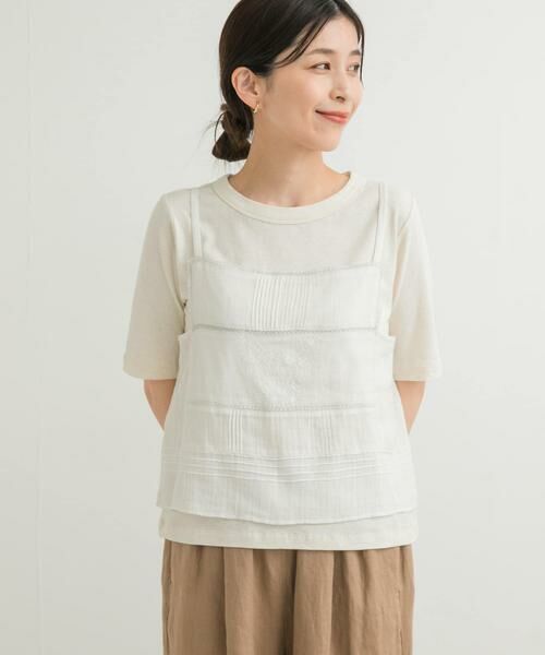 URBAN RESEARCH DOORS / アーバンリサーチ ドアーズ キャミソール・チューブトップ | 『別注』olu’ment×DOORS　コットンモス刺繍キャミソール | 詳細9