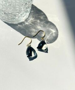 URBAN RESEARCH DOORS / アーバンリサーチ ドアーズ ピアス・イヤリング | 『別注』HARIO Lampwork Factory×DOORS　テトラグレーピアス