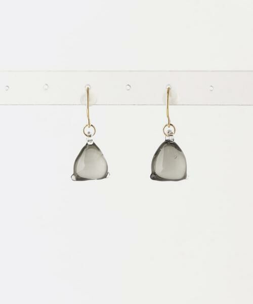 URBAN RESEARCH DOORS / アーバンリサーチ ドアーズ ピアス・イヤリング | 『別注』HARIO Lampwork Factory×DOORS　テトラグレーピアス | 詳細2