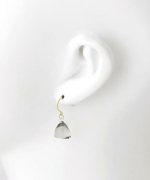 URBAN RESEARCH DOORS / アーバンリサーチ ドアーズ ピアス・イヤリング | 『別注』HARIO Lampwork Factory×DOORS　テトラグレーピアス | 詳細3