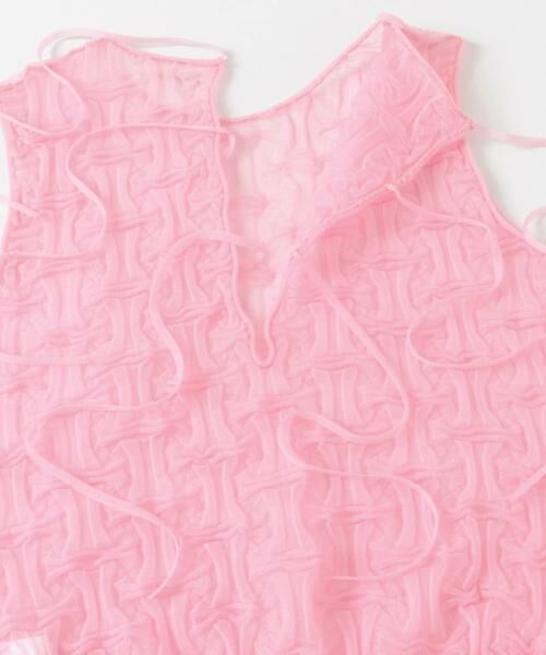 URBAN RESEARCH DOORS / アーバンリサーチ ドアーズ タンクトップ | OPEN SESAME CLUB　sheerlattice tops | 詳細3