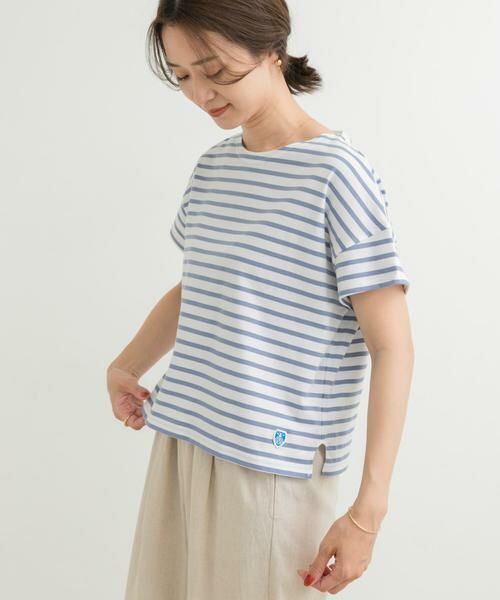 URBAN RESEARCH DOORS / アーバンリサーチ ドアーズ Tシャツ | ORCIVAL　BOAT NECK SHORT-SLEEVE PULLOVER | 詳細6