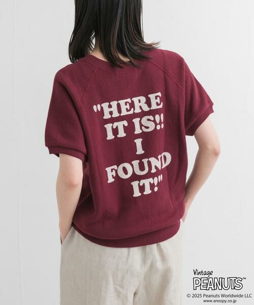 URBAN RESEARCH DOORS / アーバンリサーチ ドアーズ Tシャツ | 『別注』Sports Wear×DOORS　PEANUTS甘編みスウェットTシャツ | 詳細1
