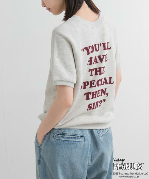 URBAN RESEARCH DOORS / アーバンリサーチ ドアーズ Tシャツ | 『別注』Sports Wear×DOORS　PEANUTS甘編みスウェットTシャツ | 詳細23
