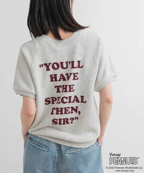 URBAN RESEARCH DOORS / アーバンリサーチ ドアーズ Tシャツ | 『別注』Sports Wear×DOORS　PEANUTS甘編みスウェットTシャツ | 詳細24