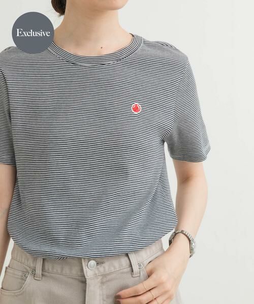 URBAN RESEARCH DOORS/アーバンリサーチ ドアーズ 『別注』PETIT BATEAU×DOORS embroideryt-shirts ブルー系その他 XS URBAN RESEARCH DOORS/アーバンリサーチ ドアーズ 『別注』PETIT BATEAU×DOORS embroideryt-shirts ブルー系その他 XS