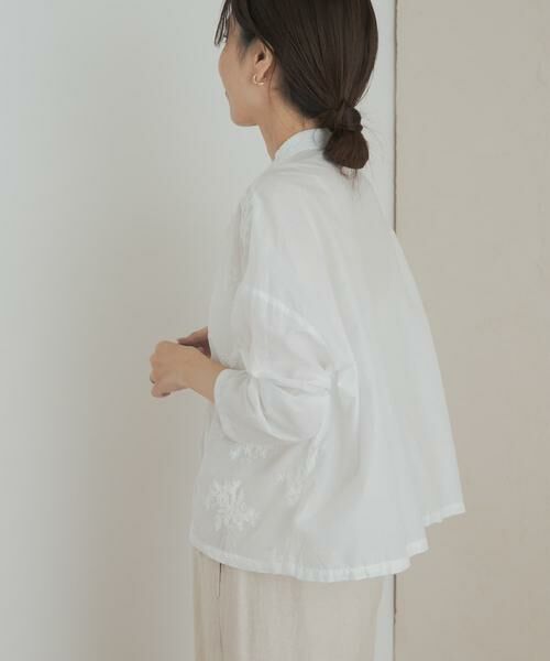 URBAN RESEARCH DOORS / アーバンリサーチ ドアーズ シャツ・ブラウス | mizuiro ind　lacestandcollar wideshirts | 詳細3