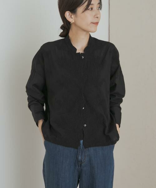 URBAN RESEARCH DOORS / アーバンリサーチ ドアーズ シャツ・ブラウス | mizuiro ind　lacestandcollar wideshirts | 詳細6